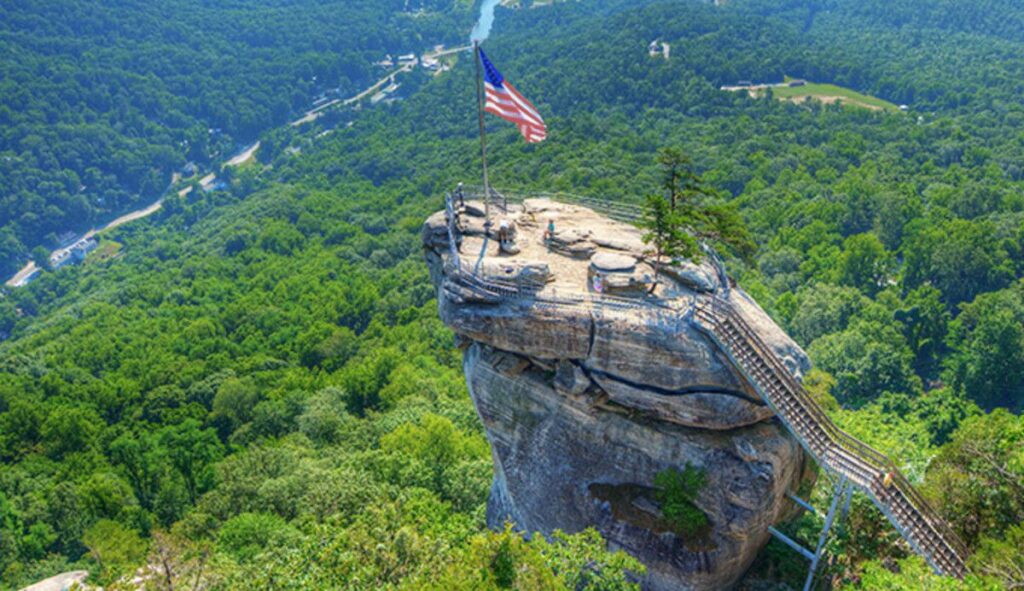 Helicopter tour over Chimney Rock - Asheville adventure activities